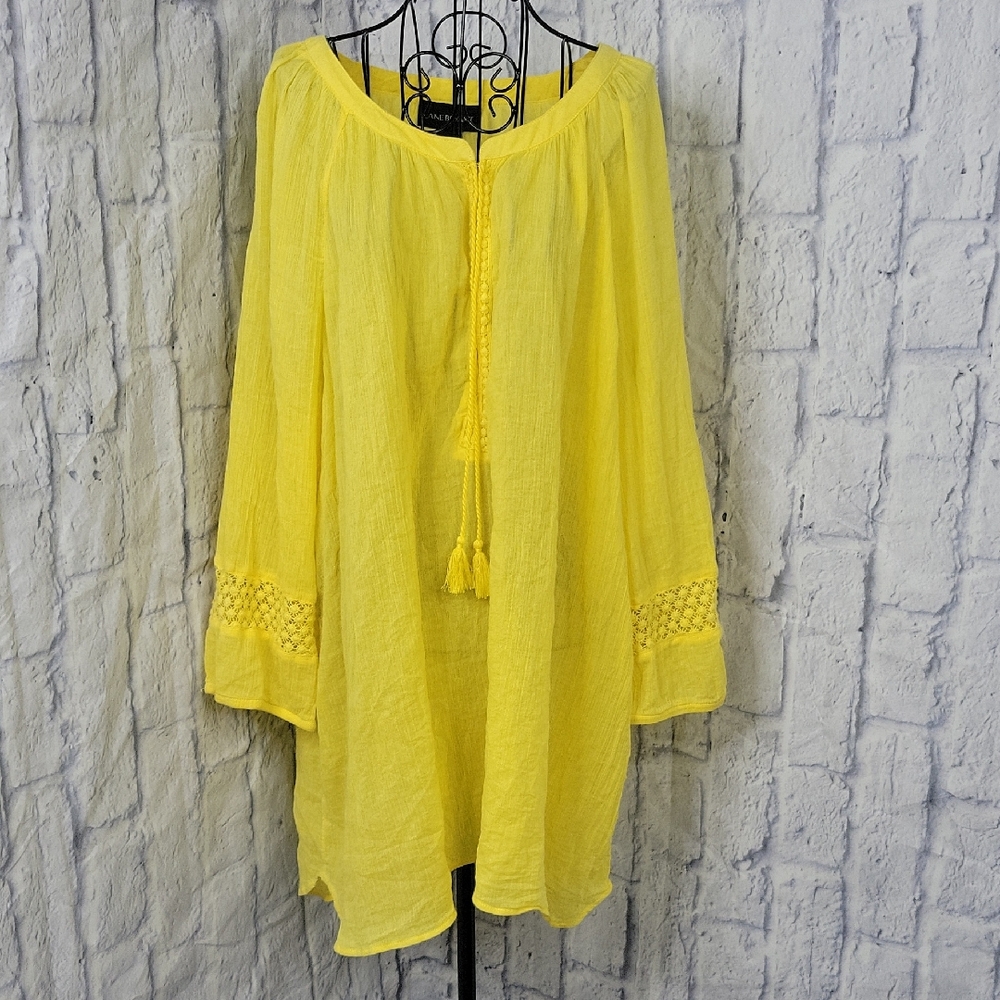 Lane Bryant Yellow Blouse